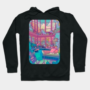 Room of cats and nature Hoodie